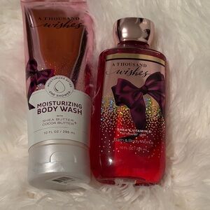 Bath & Body Works A Thousand Wishes Body Wash Set - Red and Purple